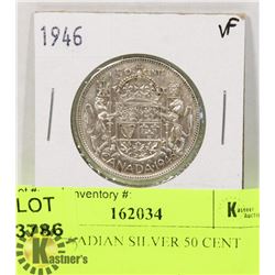 1946 CANADIAN SILVER 50 CENT COIN