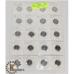 LOT OF 20 UNCIRCULATED 2016 CANADIAN DIMES