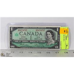 CANADIAN 1967 $1 BILL
