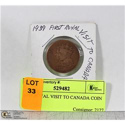 1939 ROYAL VISIT TO CANADA TOKEN
