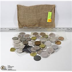 BURLAP SACK FULL OF COMMERATIVE COINS
