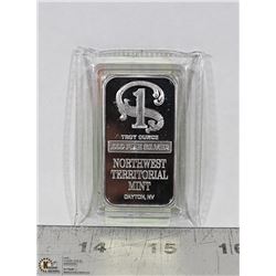 NORTHWEST TERRITORIAL MINT 1 TROY OUNCE SILVER BAR
