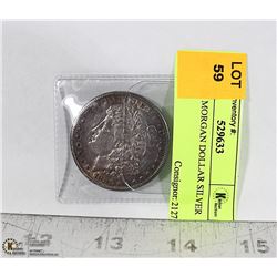 1881 S US MORGAN DOLLAR SILVER