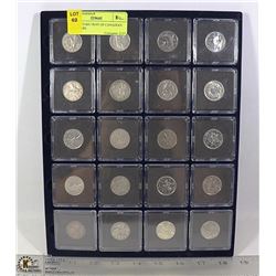 COLLECTORS TRAY OF CANADIAN QUARTERS