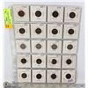 Image 1 : ONE SHEET OF US INDIAN HEAD PENNIES 1891-1908