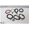 Image 1 : LOT OF  7 NATURAL STONE BRACELTS
