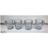 Image 1 : 4 VINTAGE FIRE KING CLEAR SAPPHIRE MUGS