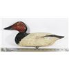 Image 1 : VINTAGE WOODEN CANVAS BACK DUCK DECOY