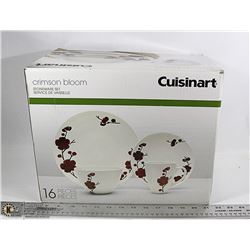SET OF NEW CUISINART DISHES CRIMSON BLOOM