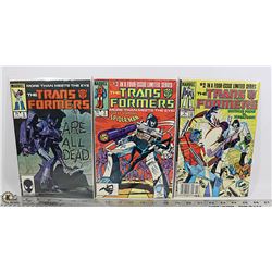 LOT OF 3 MARVEL TRANS FORMERS #2 #3 #5