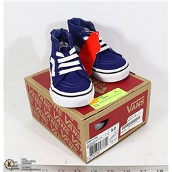 NEW VANS - SK8 HI ZIP SIZE 5 TODDLER (49.99)