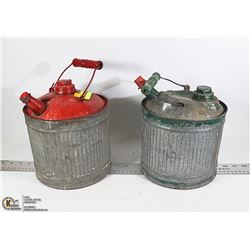 LOT OF 2 GAS CANS
