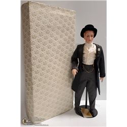 25" FRANKLIN MINT PORCELAIN DOLL "THE GIBSON GROOM