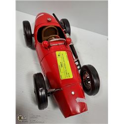 13" METAL ANTIQUE RACING CAR