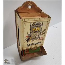 1776 USA METAL MATCHSTICK HOLDER WITH BOX