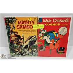LOT OF #8 DISNEY COMICS & #9 MIGHTY SAMSON 10 CENT