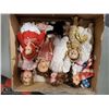 Image 2 : FLAT OF ASSORTED ANTIQUE/COMPOSITION DOLLS WITH US