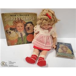 SHIRLEY TEMPLE VINTAGE DOLL + BOOKS