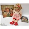 Image 1 : SHIRLEY TEMPLE VINTAGE DOLL + BOOKS