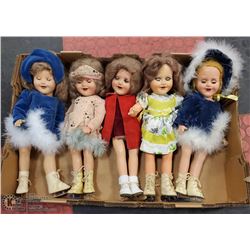 FLAT OF ASSORTED BARBARA AND SCOTT DOLLS