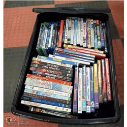 BIN OF DVD'S