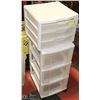 Image 1 : LOT OF 2 STORAGE ORGANIZERS 3 DRAWERS
