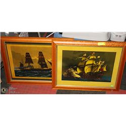 PAIR SHIP PICTURES - ARCTIC EXPENDITION H.M.S.