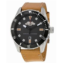 NEW ARMANI EXCHANGE 44MM BLACK DIAL MSRP $219