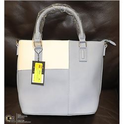 NEW LUXANNE BLUE AND WHITE LADIES PURSE
