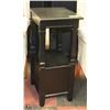 Image 1 : BLACK SIDE TABLE/ENTRY TABLE WITH CABINET