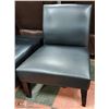 Image 1 : BLACK LEATHER SIDE CHAIR
