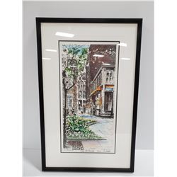15 X 23 PAINTING BY M.THIBAULT OF RUE ST.ARNABLE