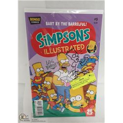 AUTOGRPAHED SIMPSONS COMIC WITH BART SKETCH 2016 COMIC CON