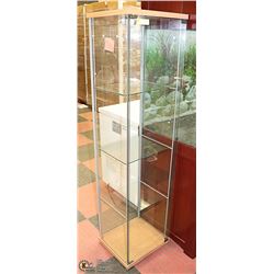 GLASS DISPLAY WITH 4 TIER WITH LIGHT