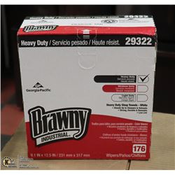 CASE OF BRAWNY INDUSTRIAL HEAVY DUTY SHOP TOWELS