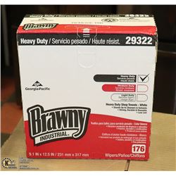 CASE OF BRAWNY INDUSTRIAL HEAVY DUTY SHOP TOWELS