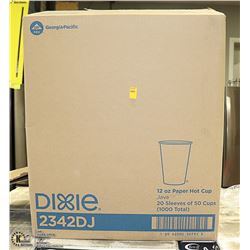 CASE OF 1000 - 12OZ DIXIE CUPS