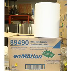 CASE OF 6 ENMOTION HIGH CAPACITY TOUCHLESS ROLL