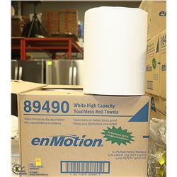 CASE OF 6 ENMOTION HIGH CAPACITY TOUCHLESS ROLL