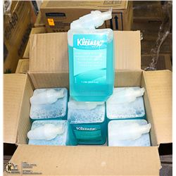 CASE WITH SIX 1 LITRE BOTTLES OF KLEENEX BRAND