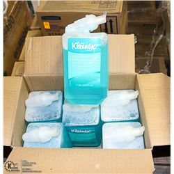 CASE WITH SIX 1 LITRE BOTTLES OF KLEENEX BRAND