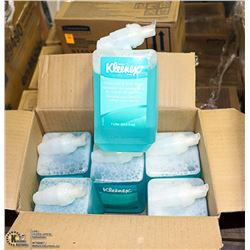 CASE WITH SIX 1 LITRE BOTTLES OF KLEENEX BRAND