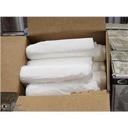 CASE OF 42" X 48" CLEAR FOOD GRADE GARBAGE BAGS