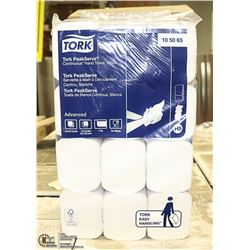 PACK OF 12 TORK BRAND CONTINUIOUS HAND TOWELS