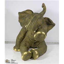 ELEPHANT WITH TEAR IN EYE 15" TALL