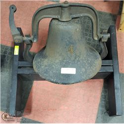 LARGE CAST IRON BELL 14" DIAMETER