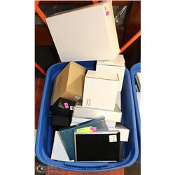 TOTE OF ETCHABLE MERCHANDISE