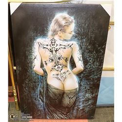 TATTOOED GIRL CANVAS WALL ART