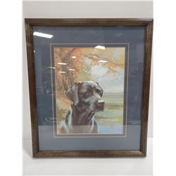 18 x 20 FRAMED LAB PAINTING BY B.CHAMBERS