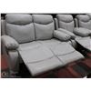 Image 2 : NEW SF3558 GREY LEATHERETTE RECLINING SOFA WITH